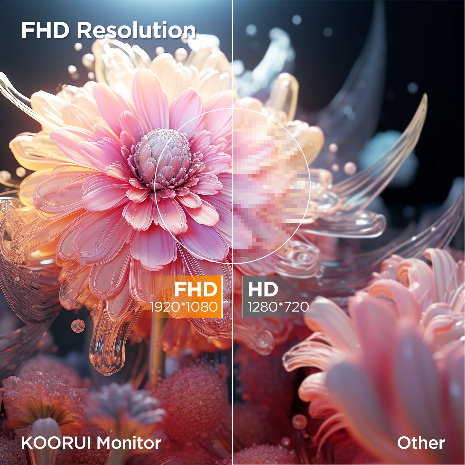 KOORUI 23.6 Inch FHD Curved Gaming Monitor - 1800R Curvature VA Panel, 60Hz Refresh Rate, HDMI & VGA Ports, Eye Care Technology, Adjustable Tilt - Perfect for Home Office, Gaming & Entertainment (Black, Model 24N5C)