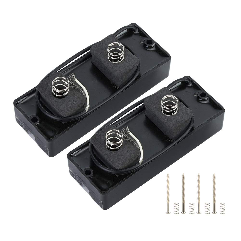5 Strings Electric Bass Guitar Pickup - 2Pcs Alnico Magnetic Pickups for Jazz/Blues/Rock (10x4x4cm/3.9x1.6x1.6in) - Perfect for Stage Performance, Studio Recording & Bass Upgrades
