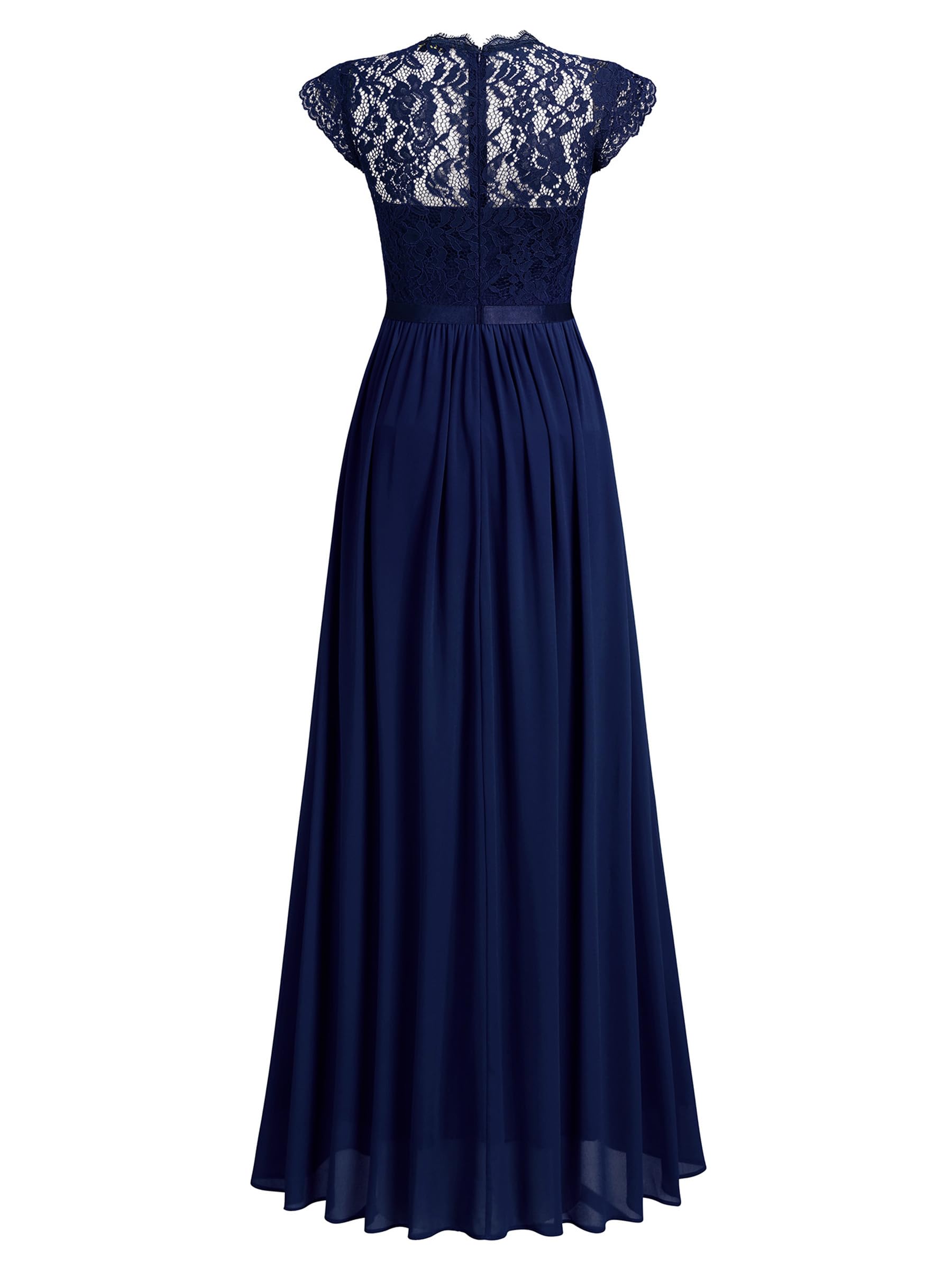 Elegant Floral Lace Maxi Dress for Women - Formal Evening Gown for Parties, Weddings & Special Occasions | Perfect for Cocktail Events, Prom & Black Tie Gatherings