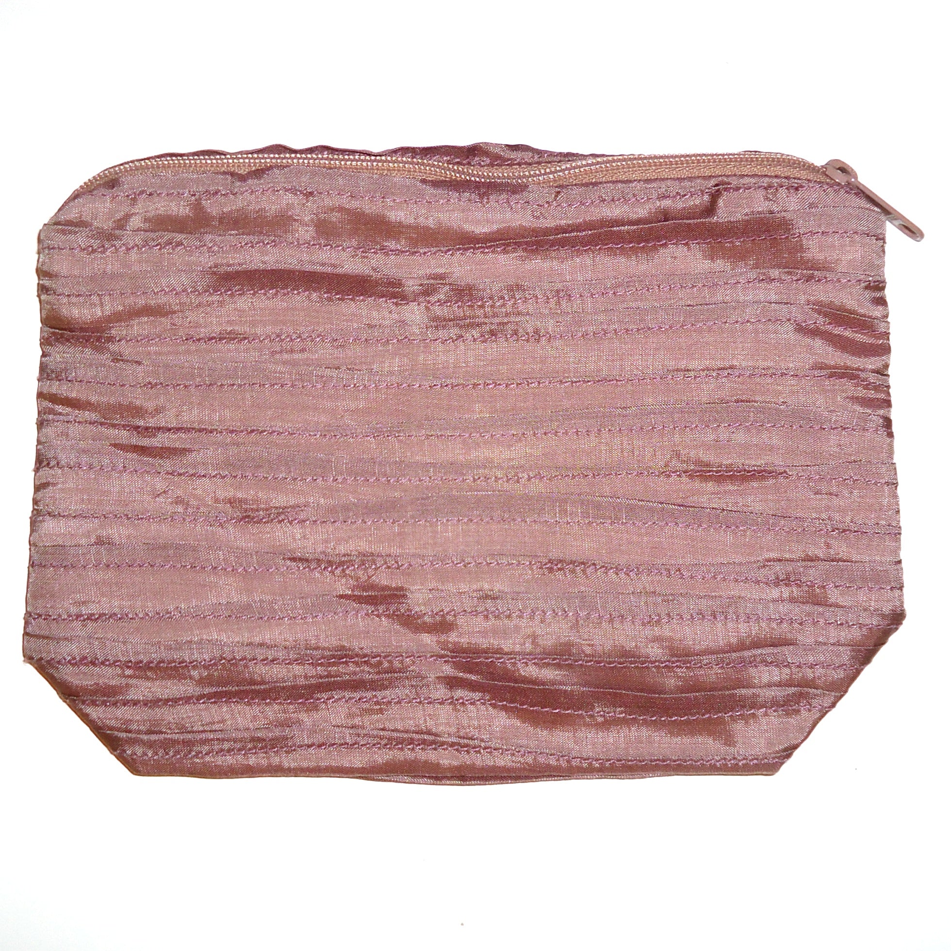 Elegant Ruched Silk Pouch in Mauve - Perfect for Jewelry Storage, Gift Bags & Travel Accessories Organization