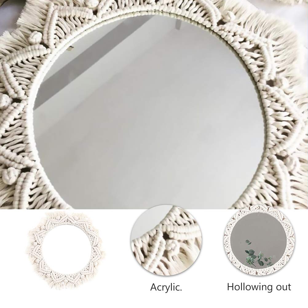 Decorative Wall Mirror Tapestry - Elegant Makeup Mirror for Vanity, Bedroom & Bathroom | Perfect for Home Decor, Dressing Room & Gift Ideas