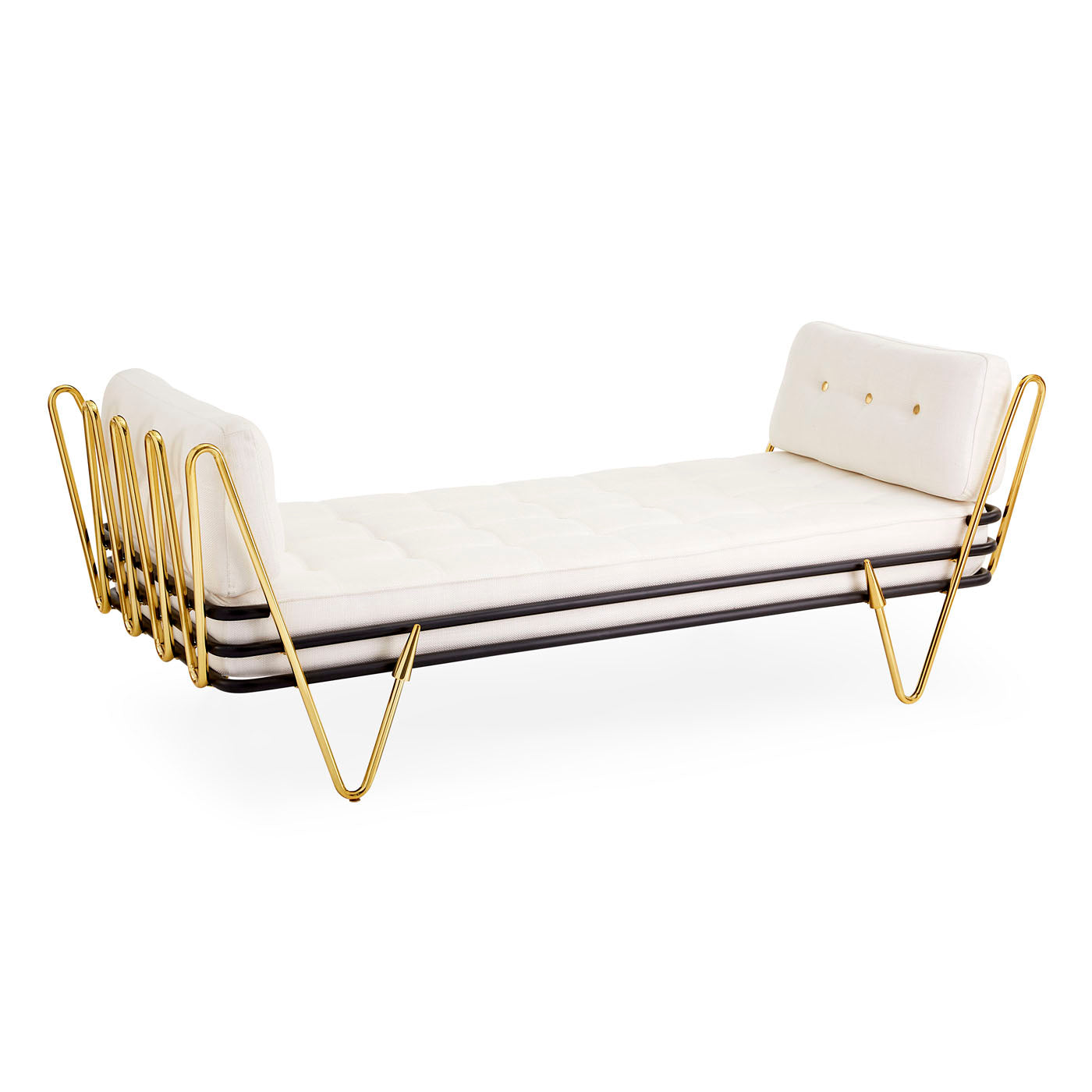 Maxime 77 Modern Daybed with Wooden Frame - Convertible Sofa Bed for Living Room, Guest Room & Small Spaces - Comfortable Lounge Sleeper for Home, Office or Dorm