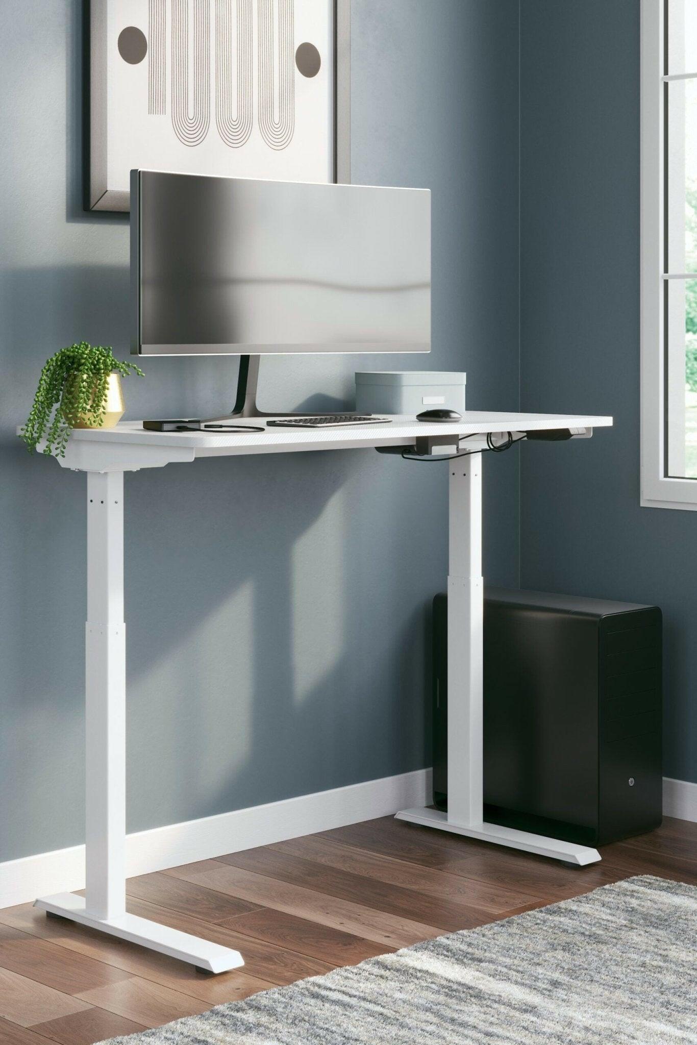 Lynxtyn H400 219 Ergonomic Office Desk - Adjustable Height Computer Desk for Home & Workspace - Perfect for Remote Work, Gaming & Study