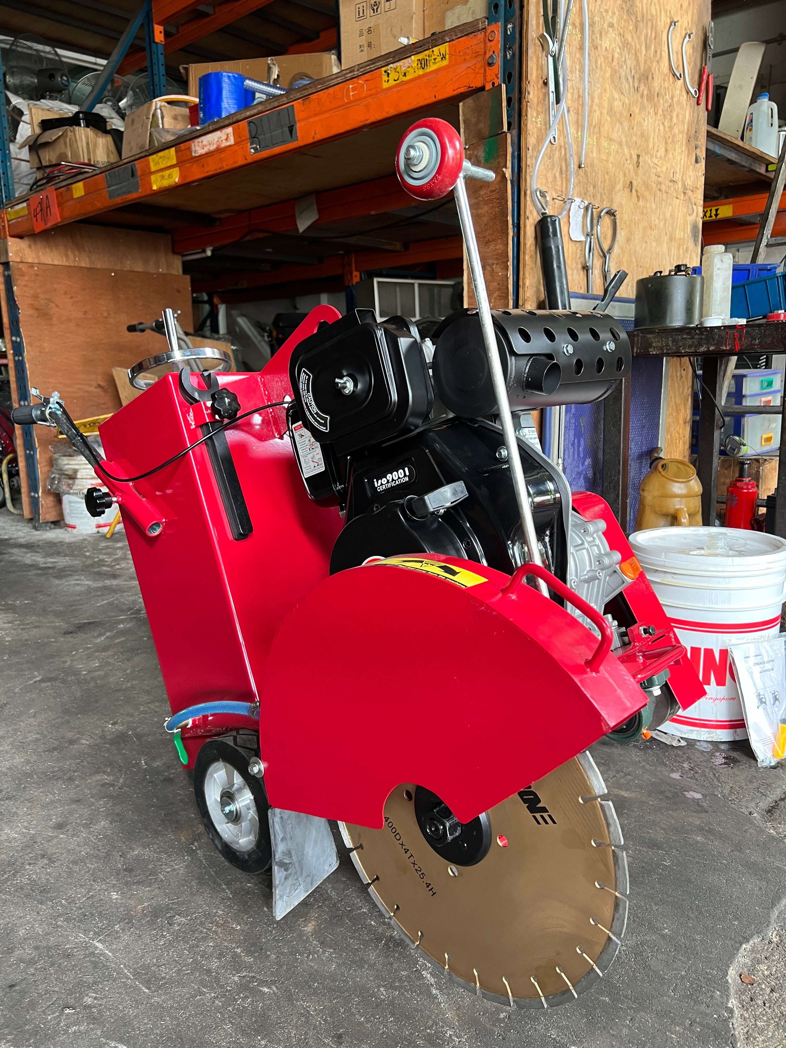AIKO CCM HQL400D 14-Inch Diesel Road Cutter - Heavy Duty Concrete & Asphalt Cutting Machine for Construction, Road Repair, and Demolition Projects