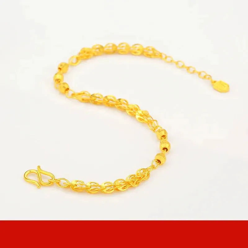 24K Pure Gold Bracelet 999 Solid Real Gold Bangle - Elegant Butterfly Design, Trendy Classic Jewelry for Women | Perfect for Gifts, Parties, and Special Occasions