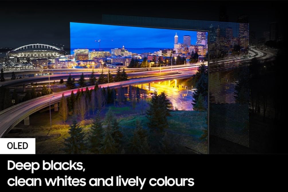 SAMSUNG 48-Inch OLED S90D 4K UHD Smart Gaming TV with HDR, AI Processor, 144Hz Refresh Rate & LaserSlim Design - Perfect for Gaming, Movie Nights & Home Theater Setup (QN48S90DAEXZC Canada Version 2024)
