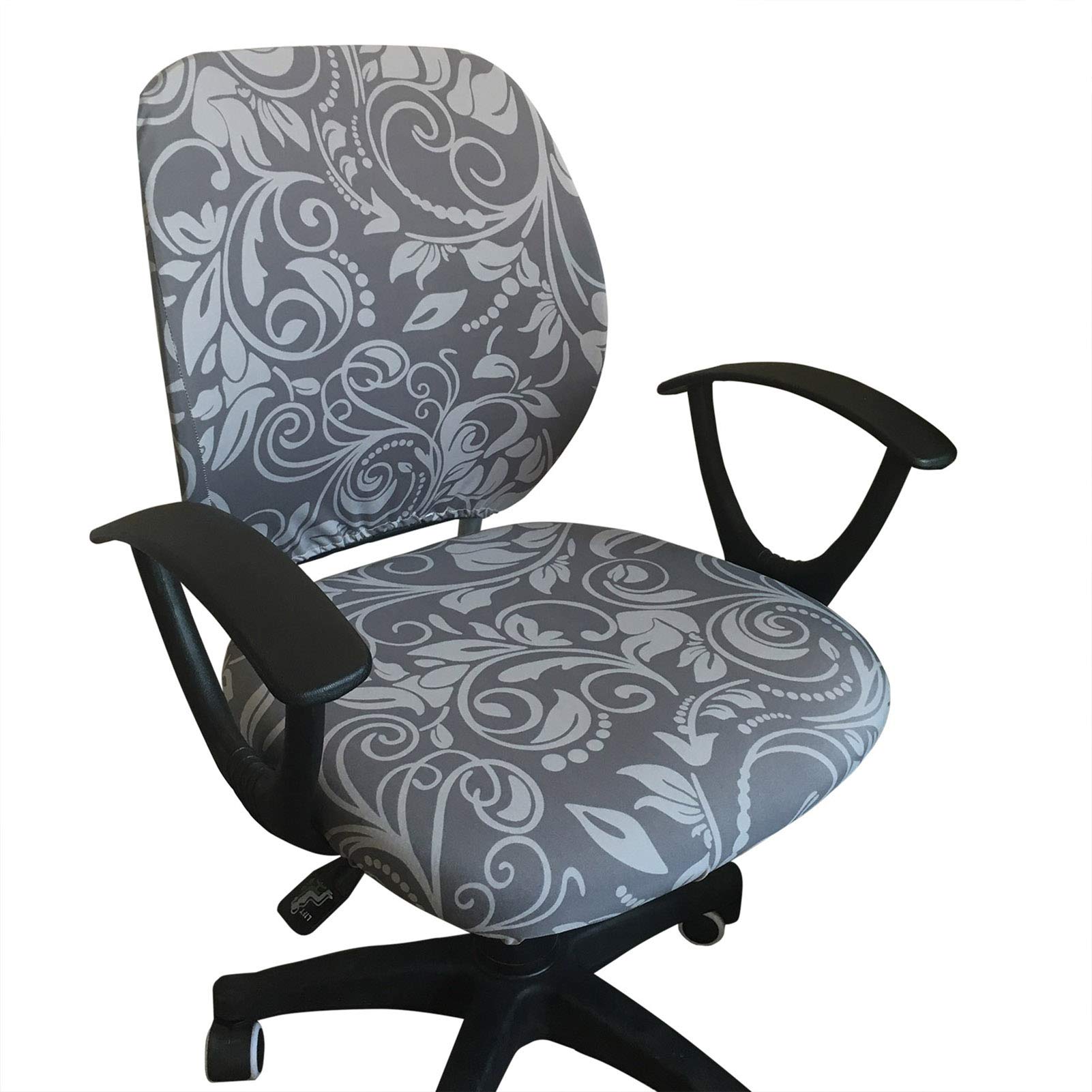 Melaluxe Stretchable Universal Office Chair Cover - Protective Slipcover for Computer & Swivel Chairs | Home Office & Gaming Setup Accessory