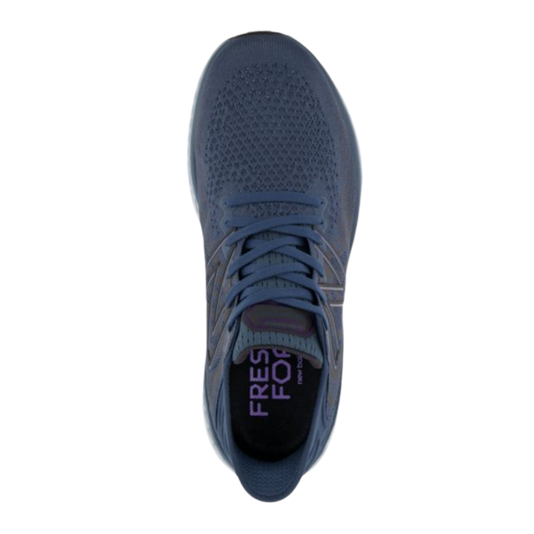 New Balance Men's Fresh Foam x 1080v11 Running Shoes - Deep Ocean/Grey/Violet (D Width) | Cushioned Comfort for Long Distance Running & Daily Workouts