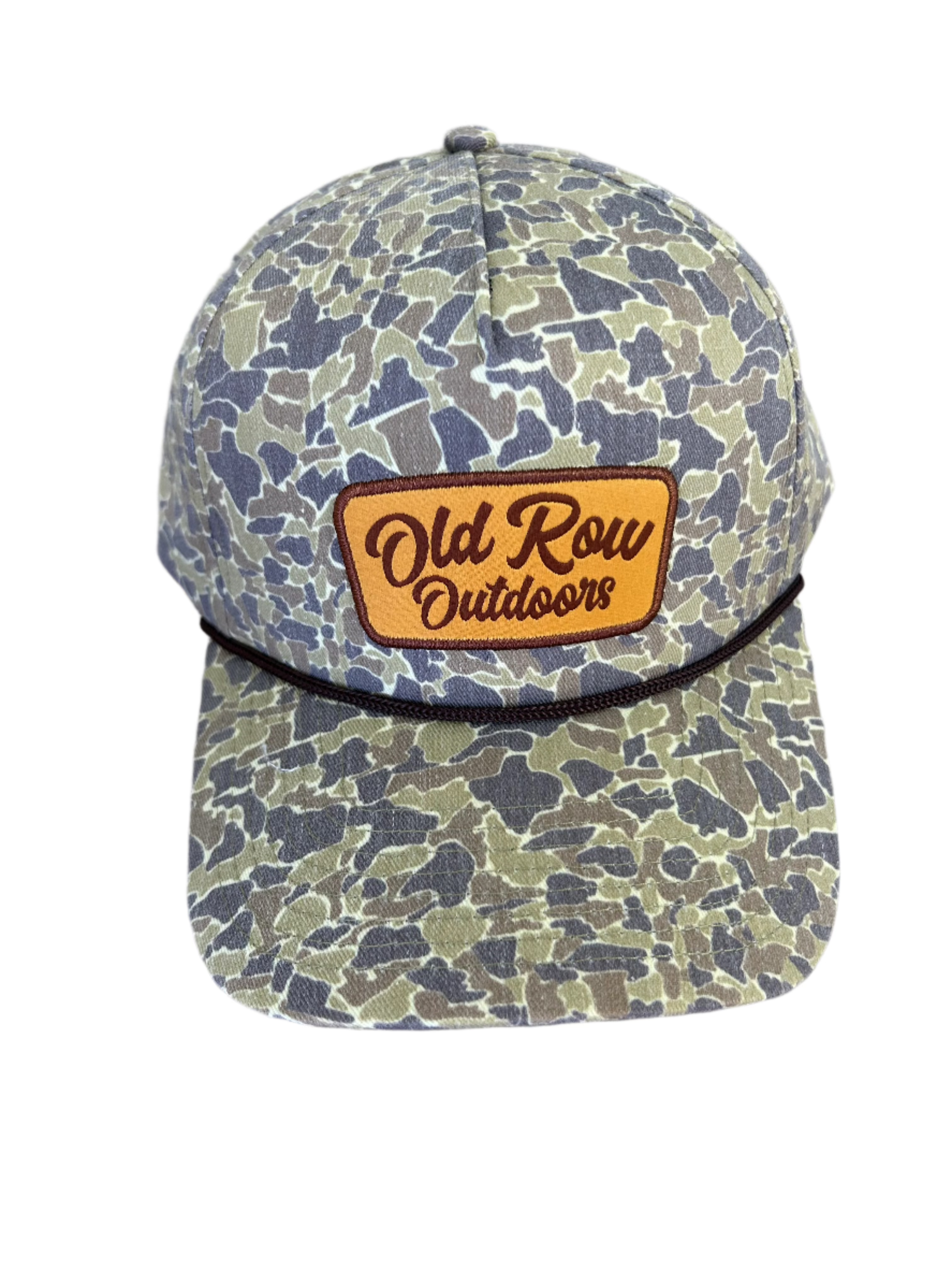 Old Row Outdoors Duck Camo Hunting Hat - Waterproof Adjustable Baseball Cap for Waterfowl Hunting & Outdoor Adventures