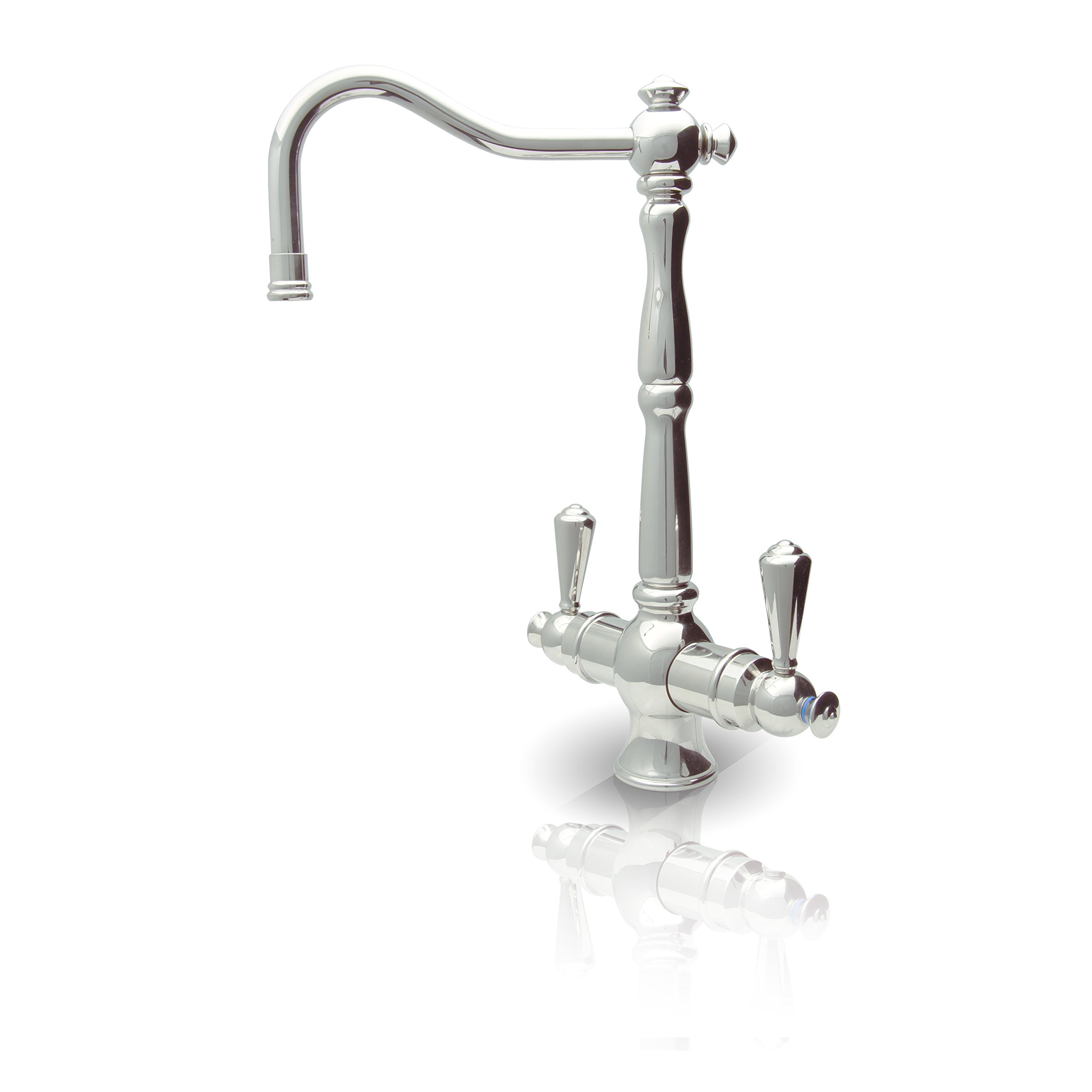 APEC Instant Hot and Cold Reverse Osmosis Water Dispenser Faucet - Chrome Finish for Kitchen Sink - Perfect for Home, Office, and RV Use (Rialto Faucet-HC-RIA-CM)