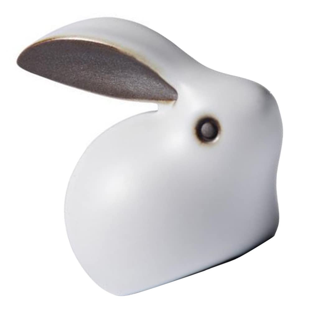 YARNOW Tea Pet Rabbit - Traditional Chinese Zodiac Animal Figurine for Good Luck & Prosperity | Kung Fu Tea Ceremony Decoration | Perfect Gift for Tea Lovers & Home Office Desk Decor