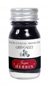 J. Herbin Gris Galet (Pebble Gray) Fountain Pen Ink Bottle - Premium Writing Ink for Calligraphy, Journaling & Lettering - 30ml Glass Bottle