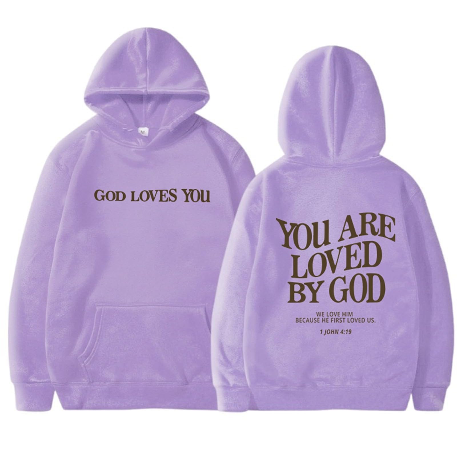 Christian Graphic Hoodies for Men & Women - Trendy Oversized Pullover with Pocket, Fall & Winter Fashion - Perfect for Church, Casual Outfits and Streetwear