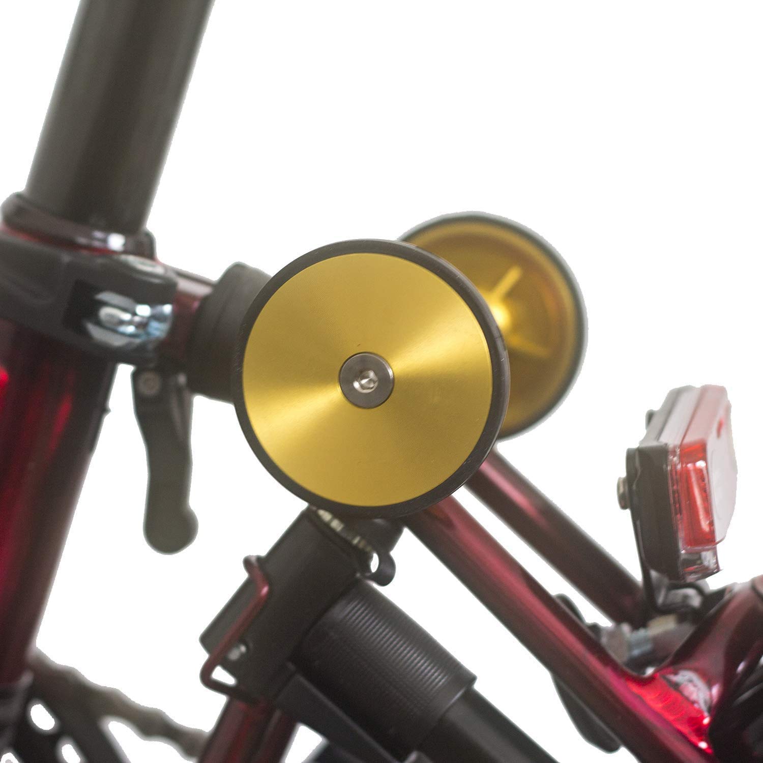 Eazy Wheels Extender for Brompton Folding Bike - Gold Easy Wheels Extension Kit (Extender + Easy Wheels Design B) | Perfect for Commuting & Urban Travel