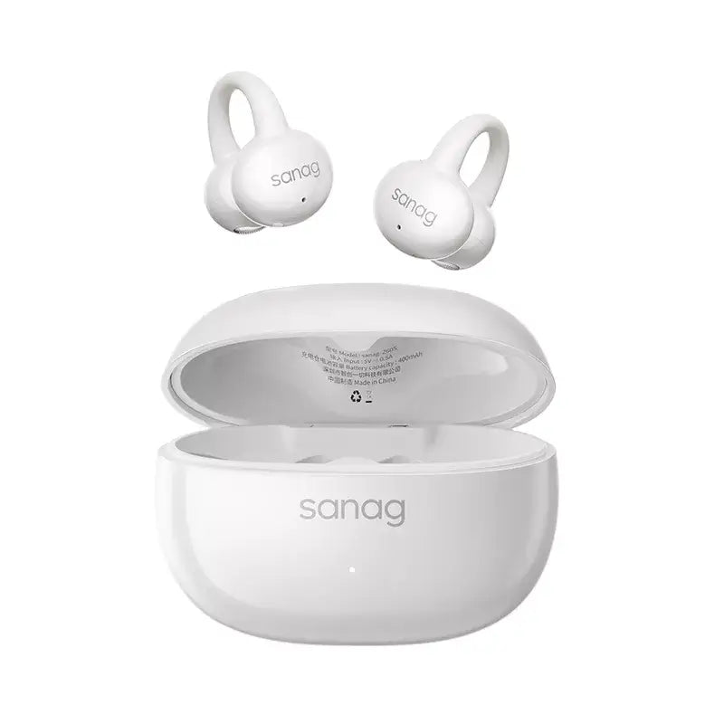 Sanag Z60S Ear Clip Wireless Bluetooth Headphones - Open Ear Air Conduction Sport Headset for Running, Cycling, Workouts & Outdoor Activities