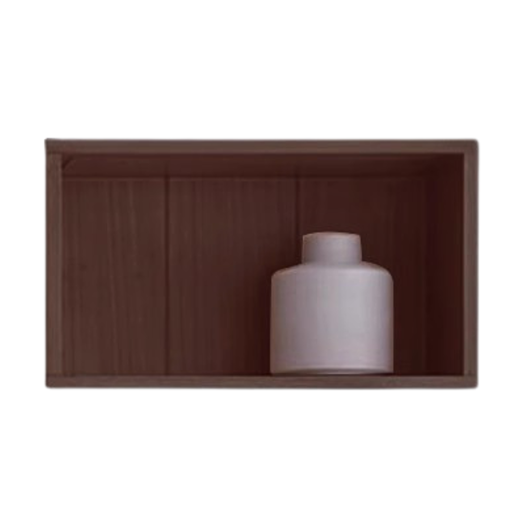 23.6x11.8x13.8inch/ 60x30x35сm/ Walnut color/ bookcase top cabinet open grid