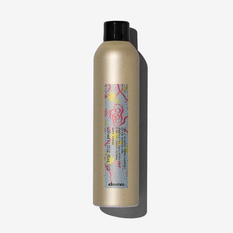 Davines Extra Strong Hold Hairspray for All-Day Volume & Shine - Perfect for Styling, Updos & Special Occasions
