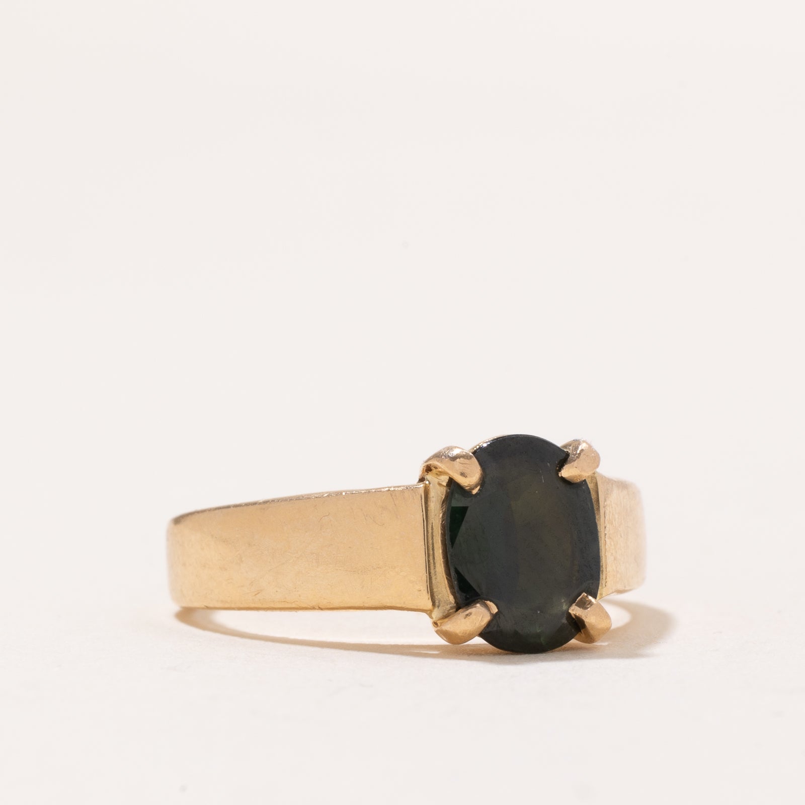 1.40ct Oval Cut Green Sapphire Ring for Women - Size 7 | Natural Gemstone Engagement & Wedding Ring | Perfect for Anniversary, Proposal & Special Occasions
