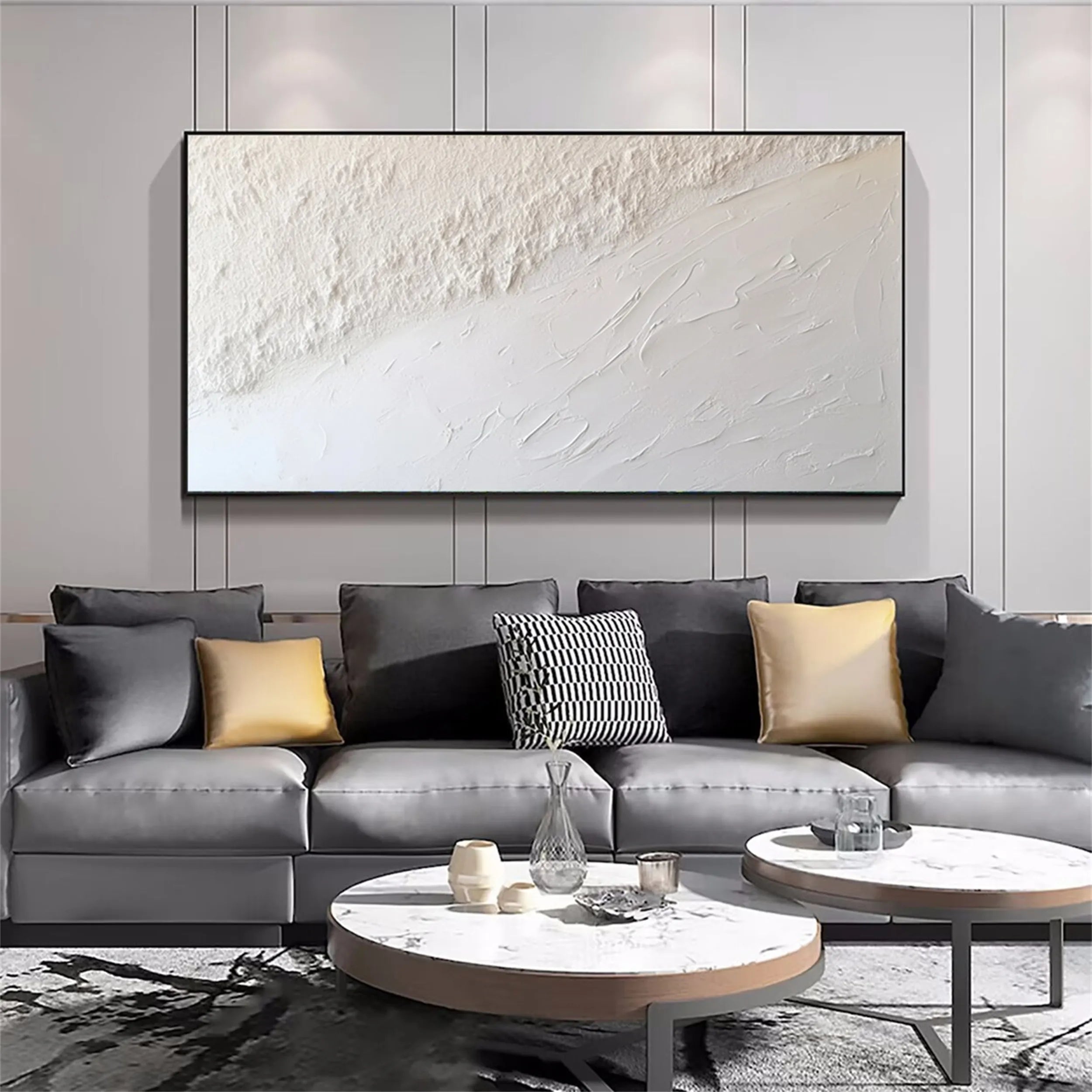 Minimalist Textured Plaster Art Painting #MM166 - Perfect for Modern Home & Office Decor