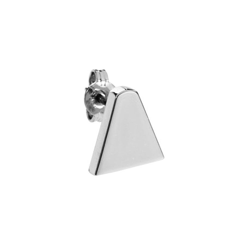 Silver Ice Cream Cone Stud Earrings (Single) - Cute & Dainty Jewelry for Women, Perfect for Everyday Wear & Summer Fashion Accessories