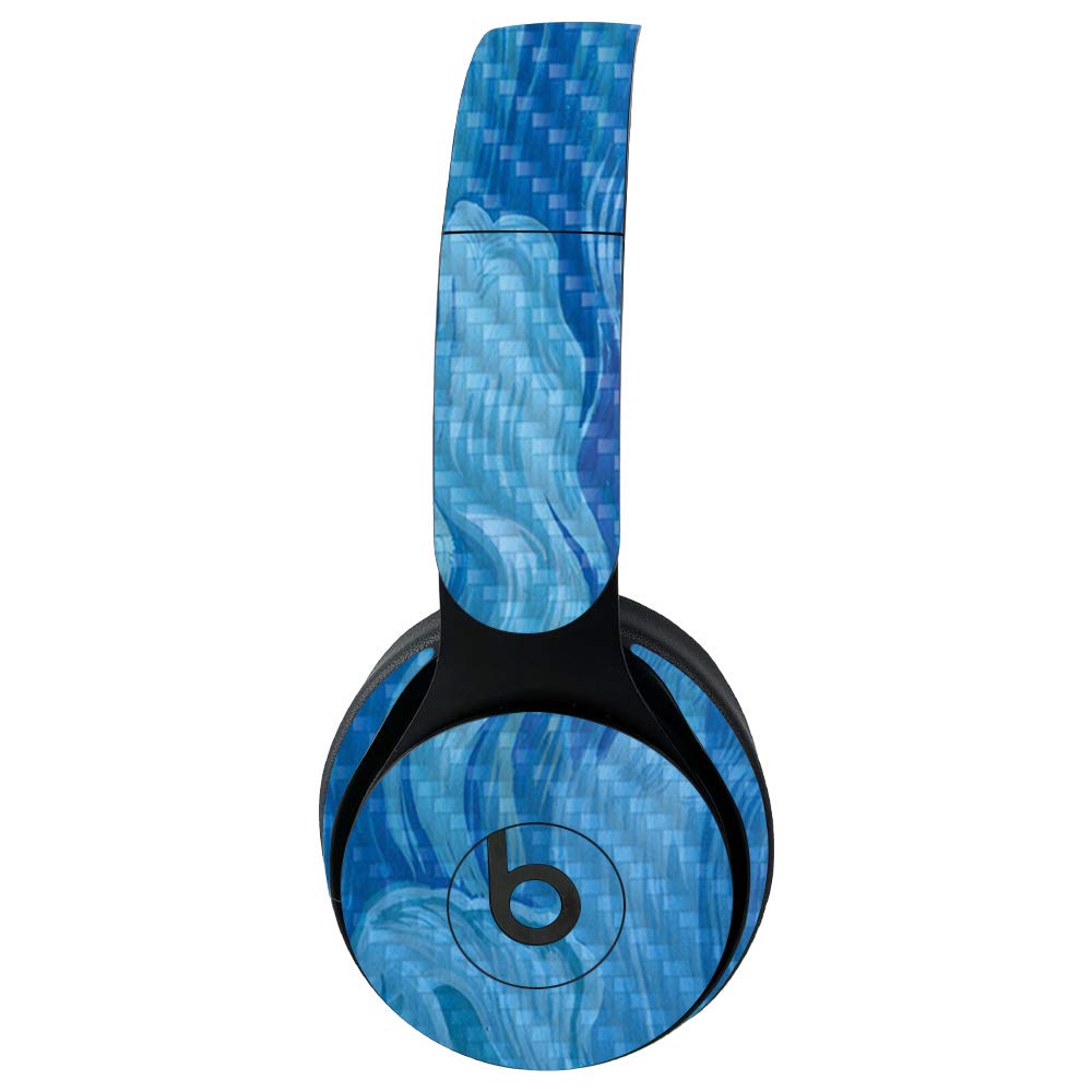 MightySkins Carbon Fiber Skin for Beats Solo Pro Wireless Headphones - Protective & Durable Textured Cover | Easy to Apply, Remove & Change Styles | Made in USA | Perfect for Travel, Gym & Daily Use