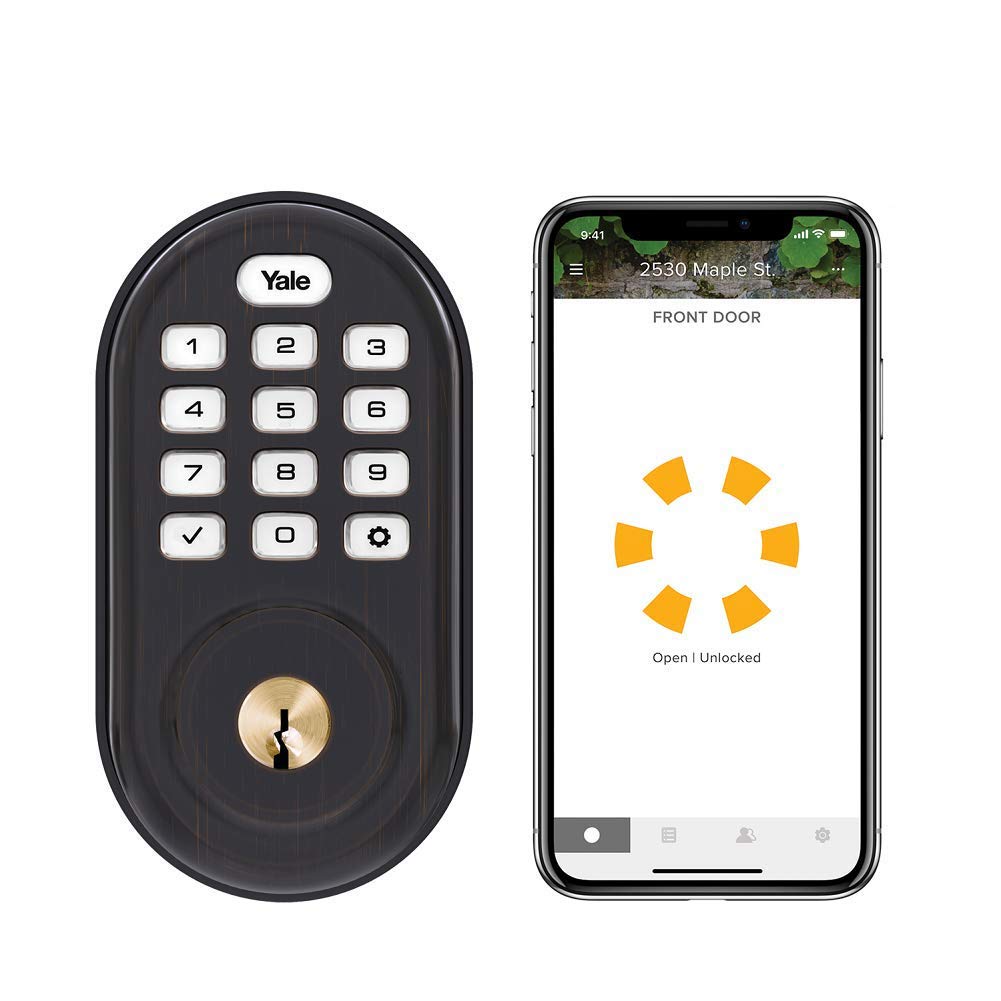 Yale Assure Lock - Wi-Fi Keypad Smart Lock in Oil Rubbed Bronze - Secure Your Home with Keyless Entry & Remote Access - Perfect for Front Doors, Apartments & Vacation Rentals