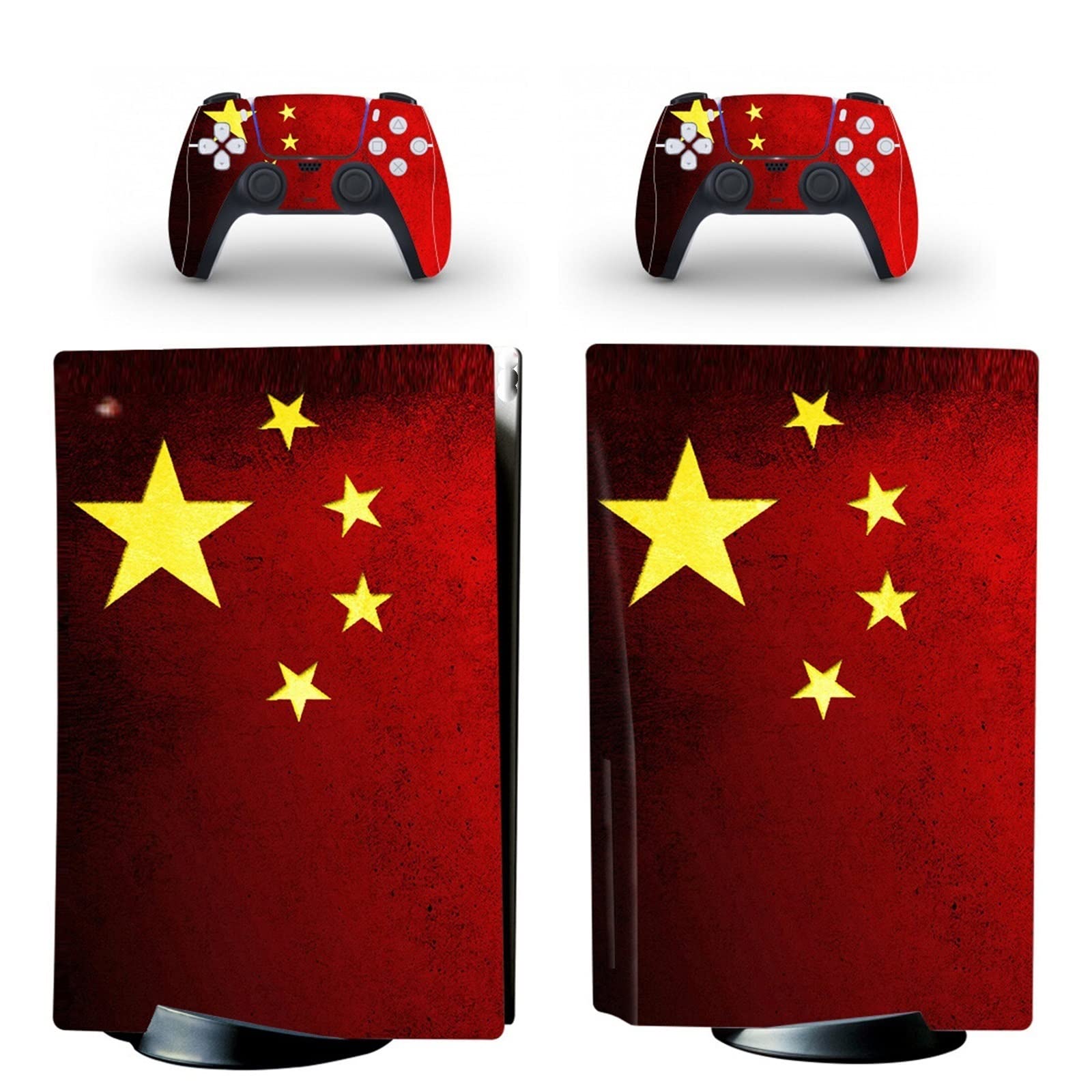 FXCON Anime Vinyl Skin Wrap for PS5 Disk Edition Console & 2 Controllers - Bubble-Free, Durable, Scratch-Resistant (48319) - Perfect for Gaming Enthusiasts & Anime Fans