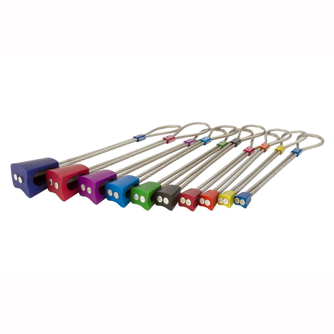 Metolius Ultralight Asymmetric Curve Nut Set #1-10 - Lightweight Rock Climbing Protection Gear for Trad Climbing & Mountaineering (Closeout Sale)