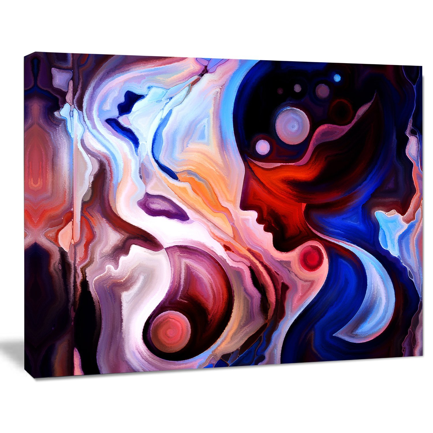 Abstract Canvas Art Print - Modern Woman Painting Wall Decor for Living Room, Bedroom & Office | Handmade Artwork for Home & Gifts