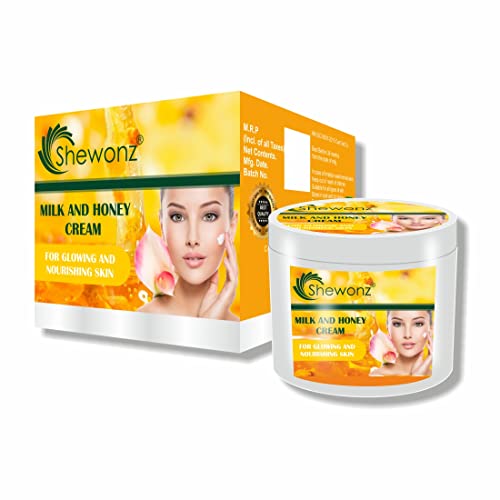 Milk and Honey Brightening Face Cream - Non-Greasy, Hydrating Moisturizer for All Skin Types - Perfect for Daily Skincare & Nighttime Routine