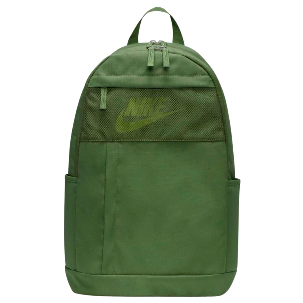 Nike Sportswear Unisex Elemental Backpack 20L - Lightweight Durable Green Backpack for School, Travel & Gym | Adult & Kids Size