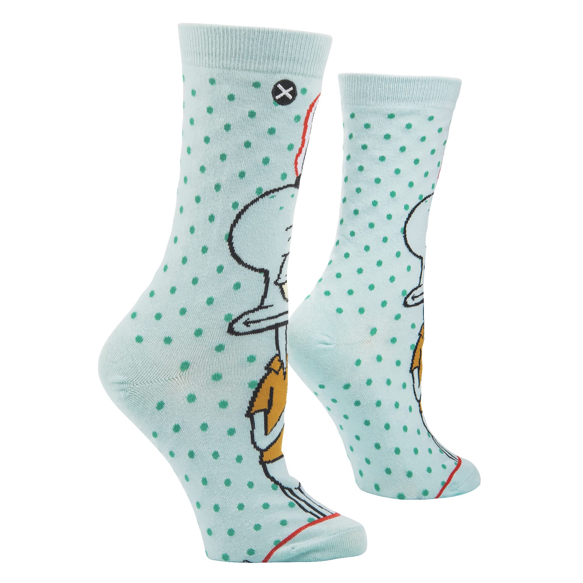 Odd Sox Squidward Nickelodeon SpongeBob Cartoon Socks - Fun & Cute Novelty Socks for Women (US Size 5-10) - Perfect for Cosplay, Gifts & SpongeBob Fans