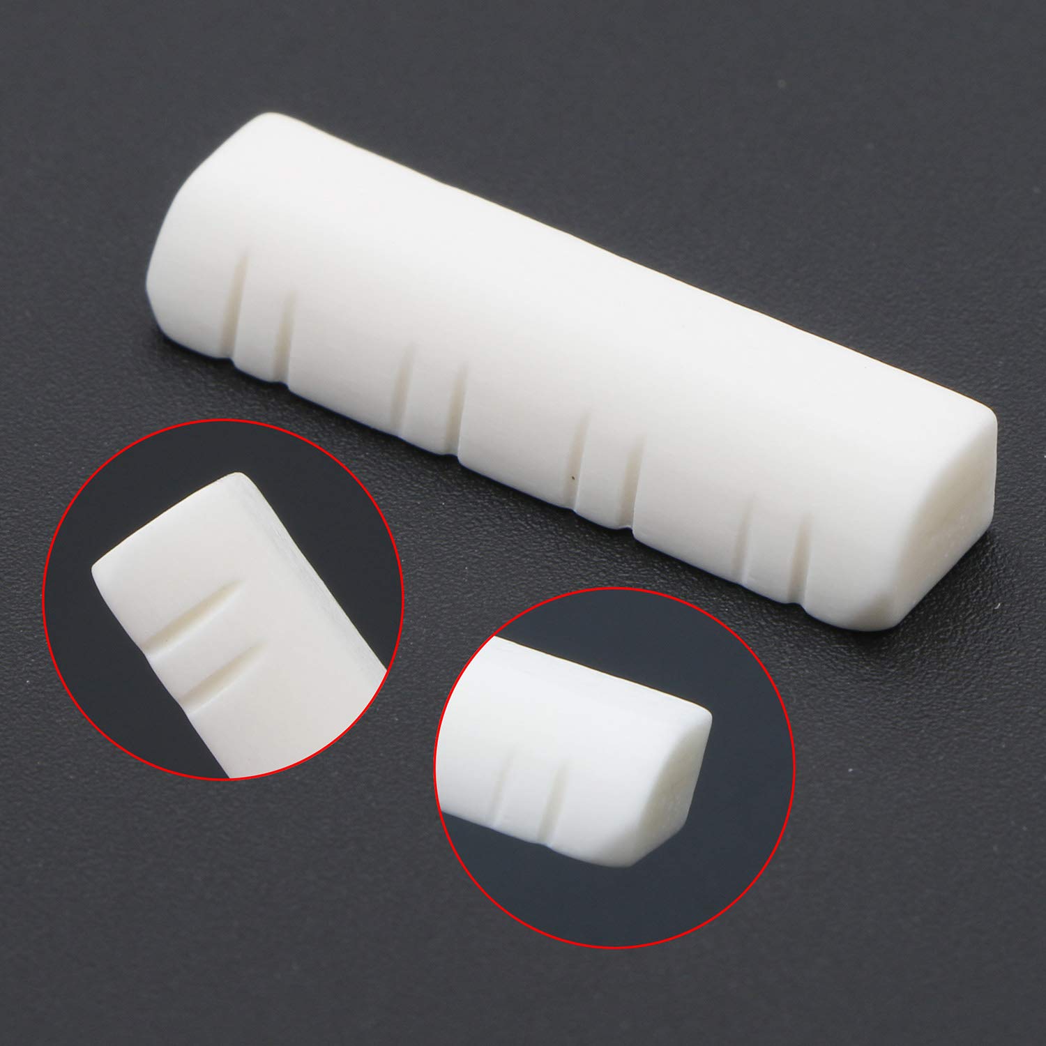 3PCS Premium Bone Guitar Nut & Mandolin Upper Nut Set - High-Quality Replacement for Luthiers & Guitar Makers - Perfect for Guitar Repair, Setup & Custom Builds