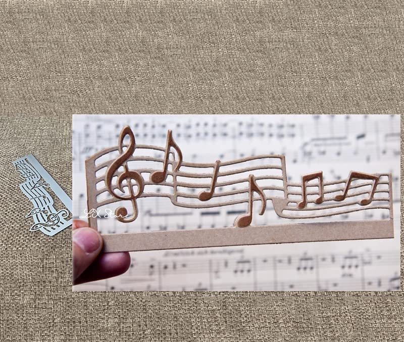 Metal Stencil Cutting Dies for Scrapbooking & Card Making - Music Note, Sheet Music, Holiday Designs for Greeting Cards, Albums, Birthdays, Weddings, Easter, Halloween & Christmas Decorations | DIY Embossing & Paper Crafting