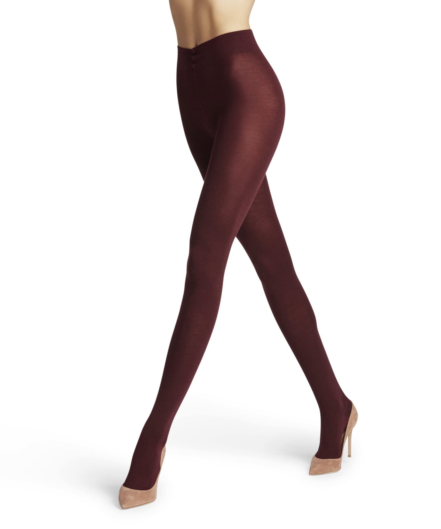 FALKE Women's Soft Merino Wool Tights - Thick, Warm & Breathable Winter Leggings - Trendy Casual & Dress Stockings - 1 Pair - Perfect for Cold Weather & Outdoor Activities