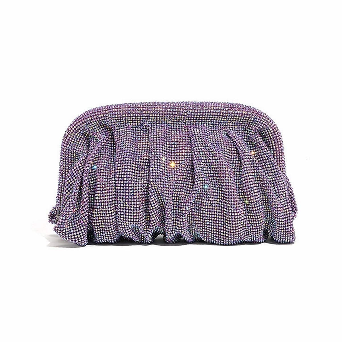 Sparkling Rhinestone Clutch Purse for Women - Elegant Diamond Evening Bag with Chain, Ladies Dumpling Bag for Wedding, Party, Prom & Special Occasions - Perfect as Bridal Accessory or Formal Event Handbag