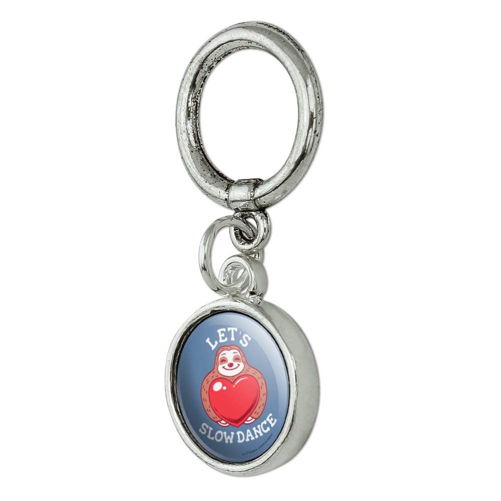 GRAPHICS & MORE Let's Slow Dance Sloth Heart Love Funny Humor Shoe Sneaker Shoelace Charm Decoration - Cute Accessory for Casual Shoes, Sneakers & Gifts for Animal Lovers