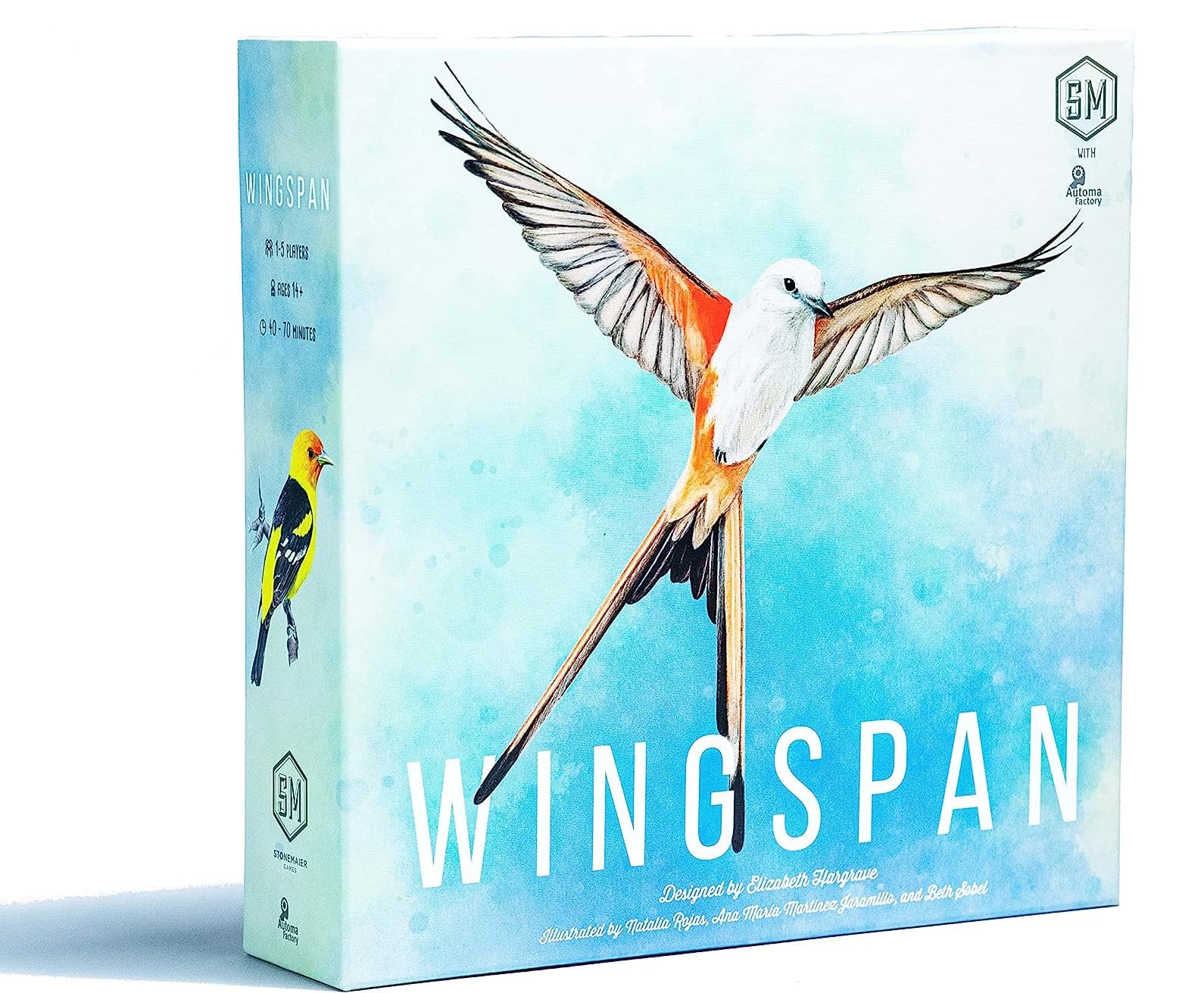 Wingspan Board Game - Award-Winning Bird Collection & Engine-Building Strategy Game for 1-5 Players Ages 14+ | Perfect for Family Game Nights & Bird Enthusiasts
