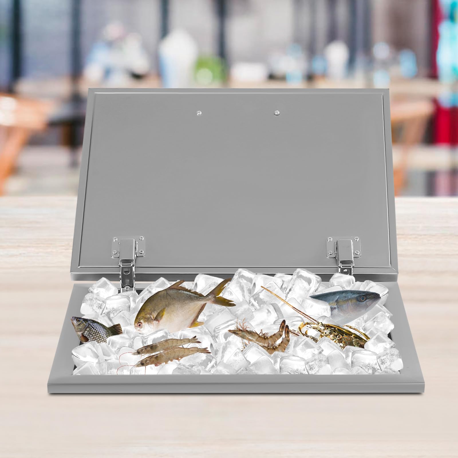Premium 50L/52.8Qt Stainless Steel Drop-In Ice Chest Cooler - 20