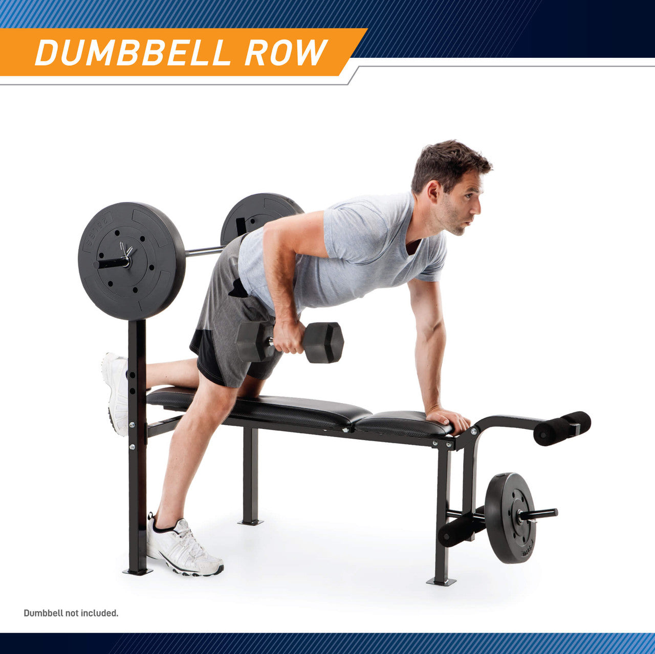 Adjustable Weight Bench with 80 lb. Dumbbell Set - Home Gym Equipment for Full Body Workout | Strength Training & Fitness Exercises for Men & Women