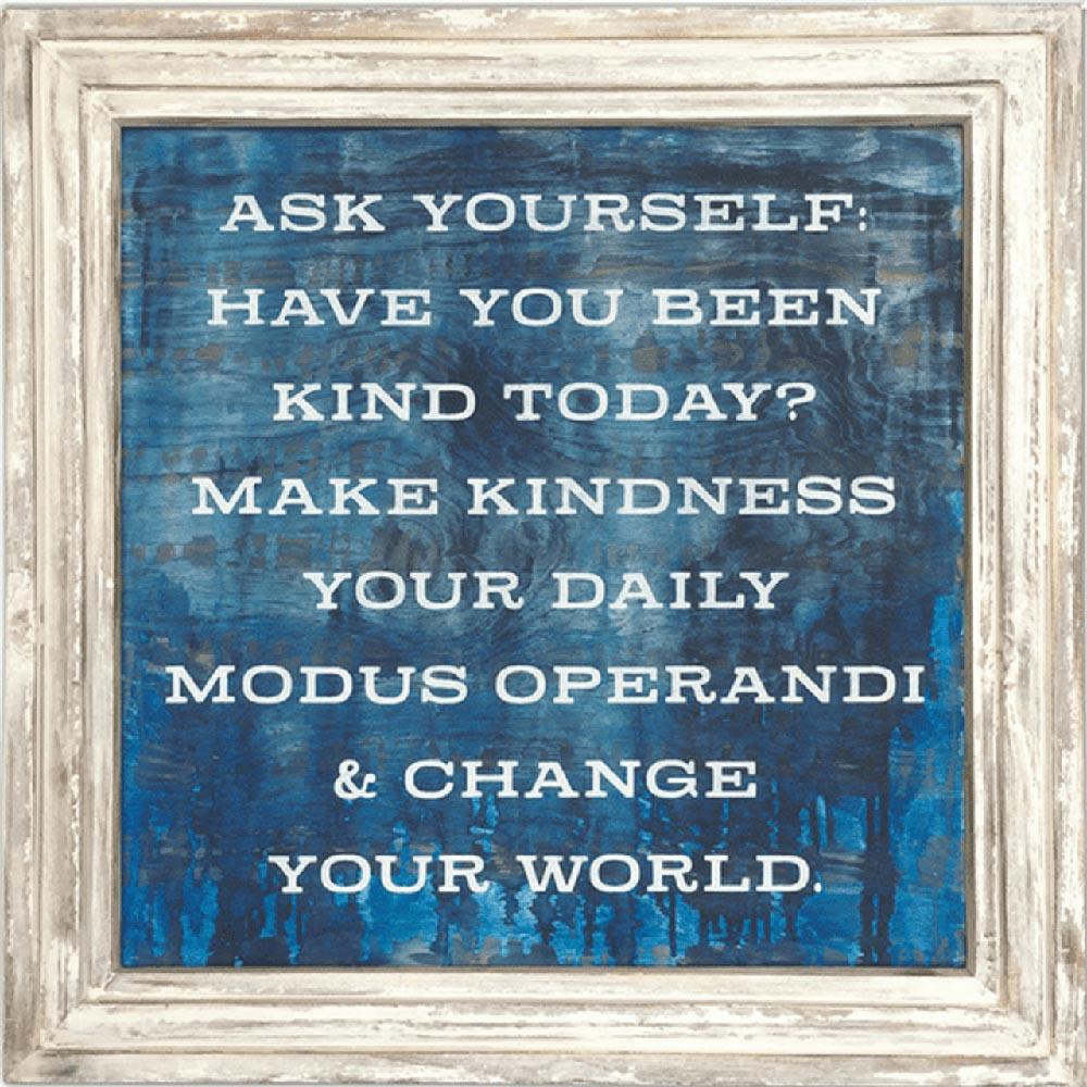Ask Yourself Motivational Gallery Wrap Canvas Art Print - Inspirational Wall Decor for Home, Office & Gifts