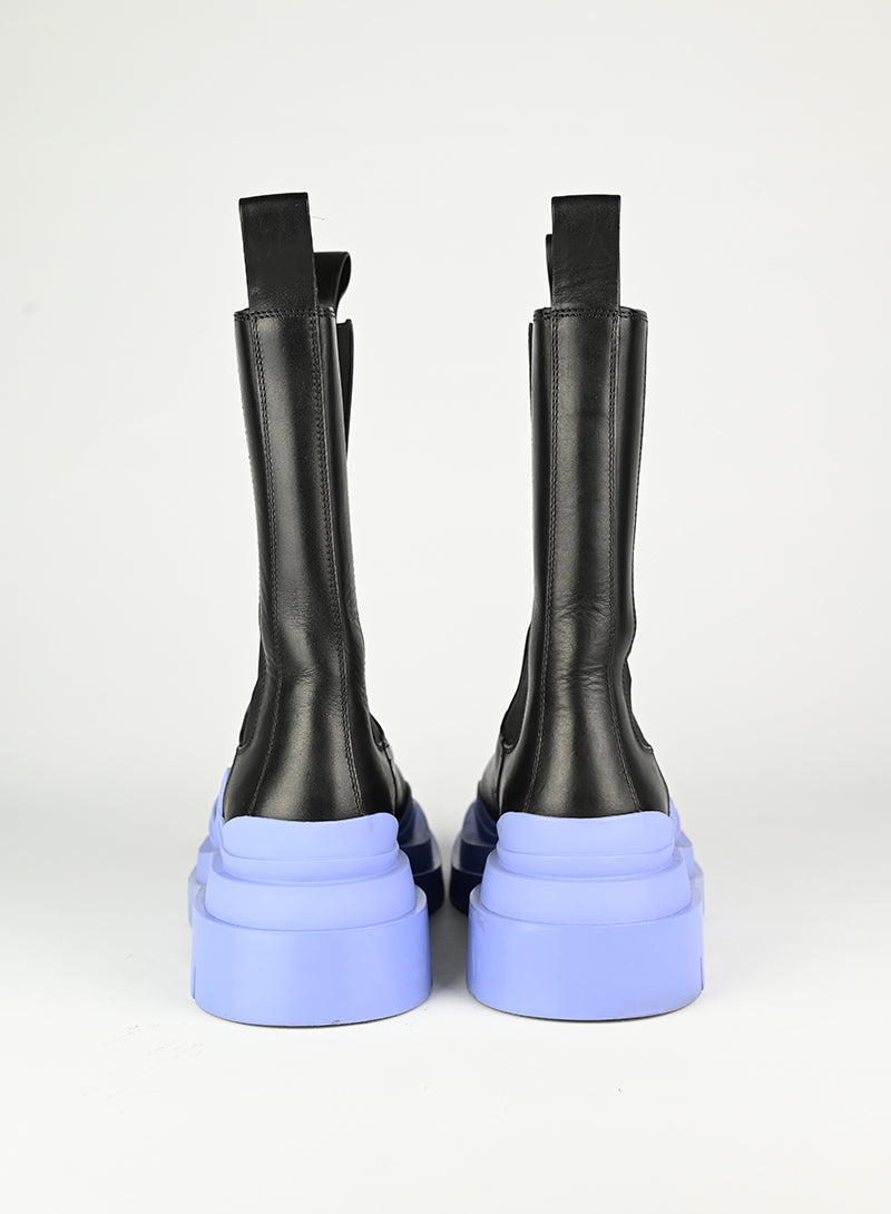 Bottega Veneta Black & Lilac Boots Size 36.5 - Stylish & Comfortable for Women's Fall Fashion, Office Wear & Night Out