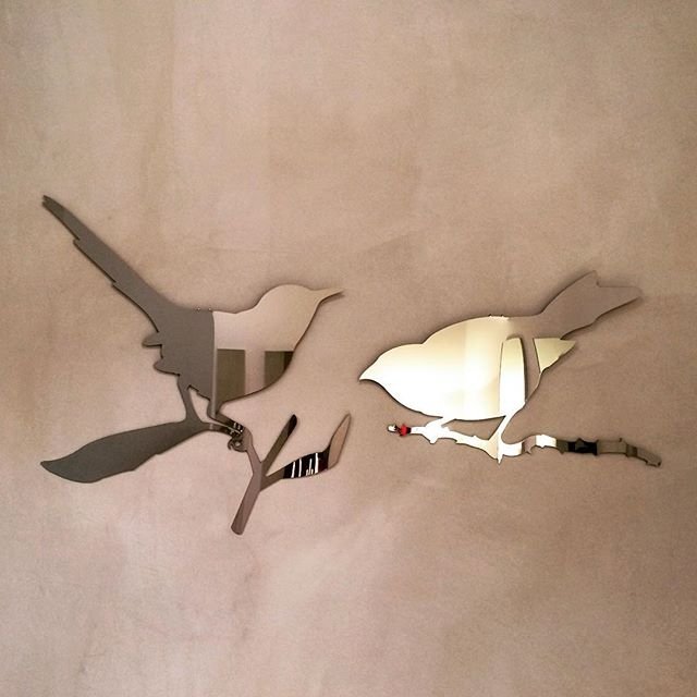 Driade Taylor Bird Mirror - Elegant Wall Decor for Living Room, Bedroom & Entryway - Perfect for Home & Office Decor