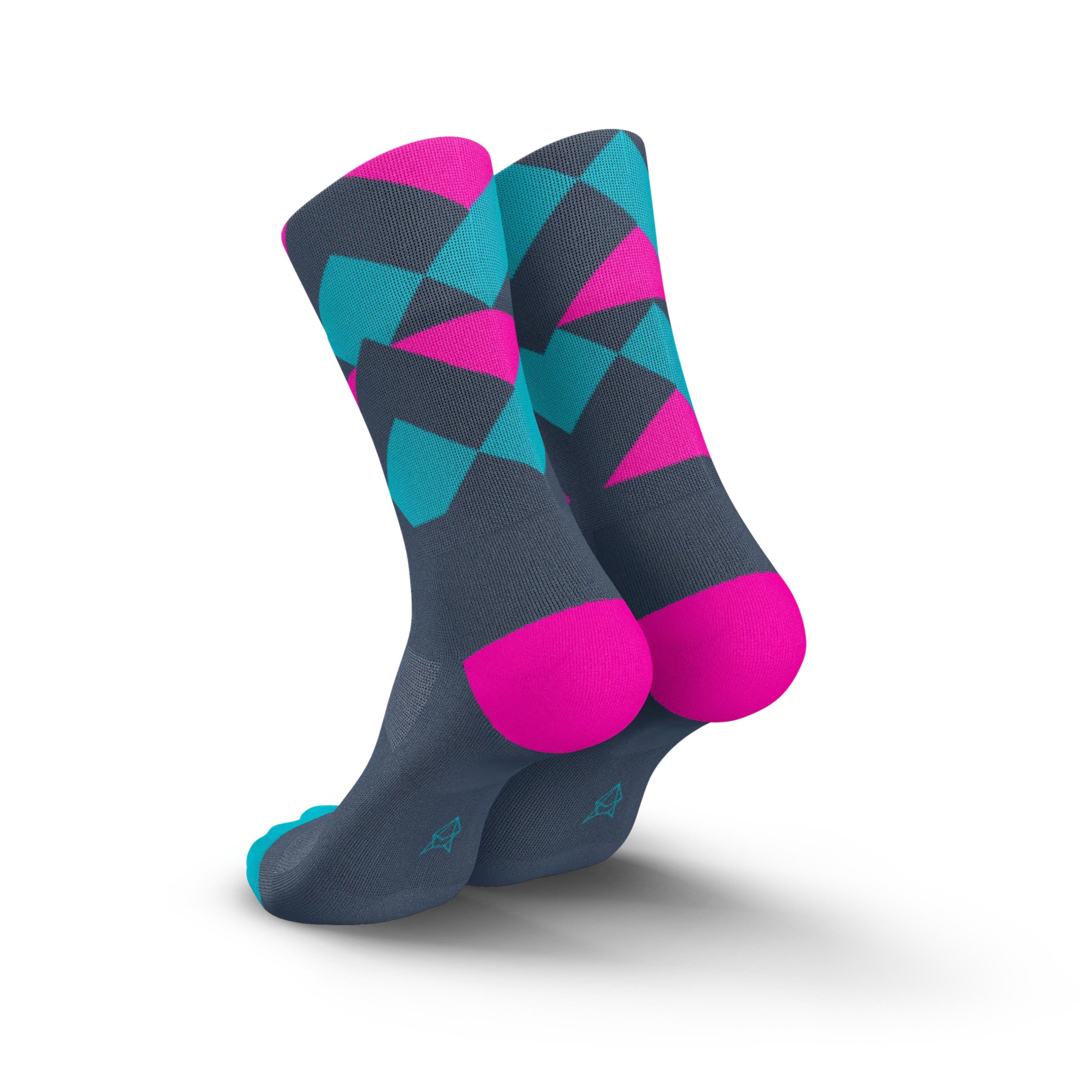 Incylence Ultralight Peaks High Cut Running Socks for Men & Women - Breathable Cushioned Athletic Socks for Marathon, Trail Running & Outdoor Sports