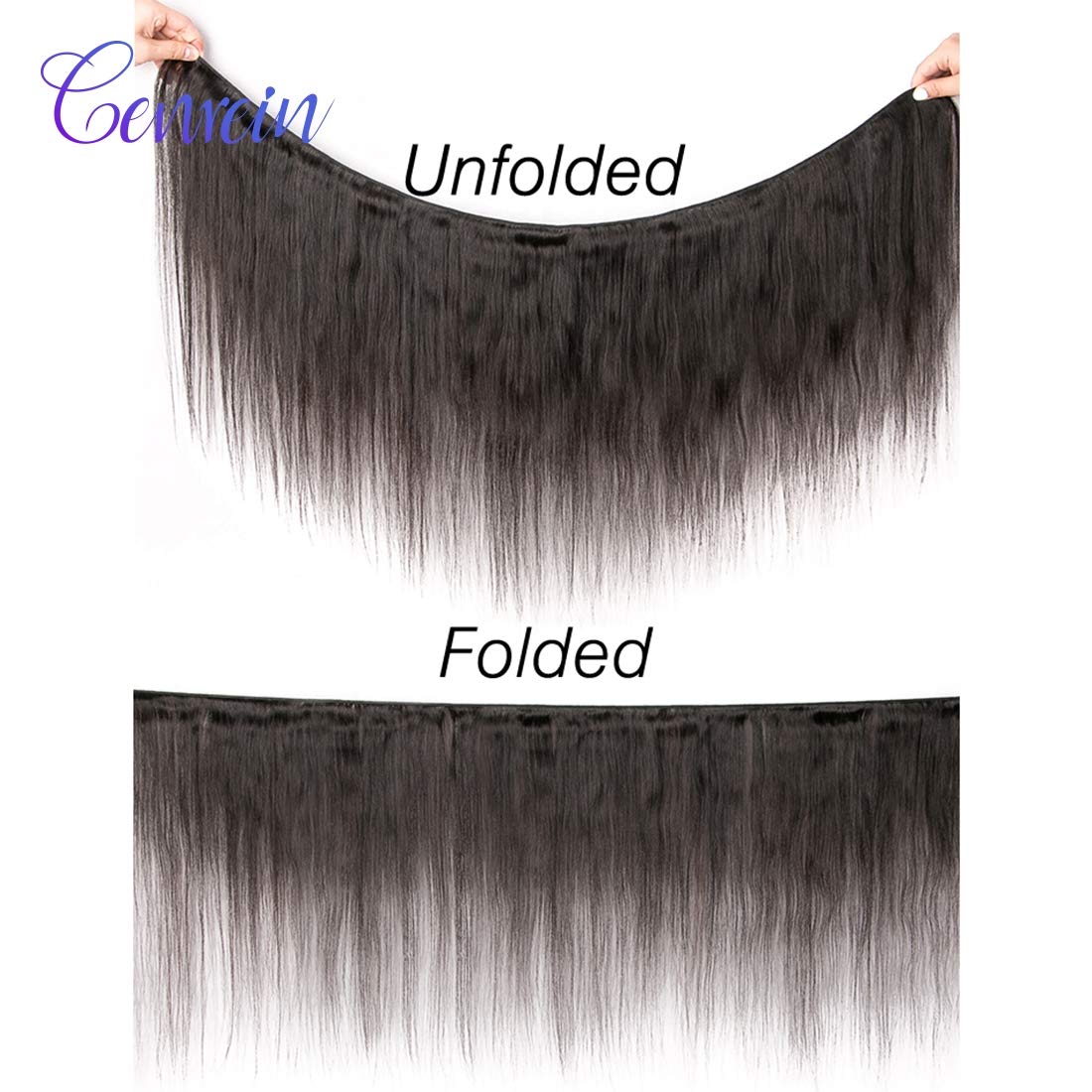 Peruvian Straight Virgin Human Hair Bundles - 100% Unprocessed 4 Bundles (10/12/14/16 Inches) 1B Color for Weave Extensions | Perfect for Daily Styling, Salon Looks & Special Occasions