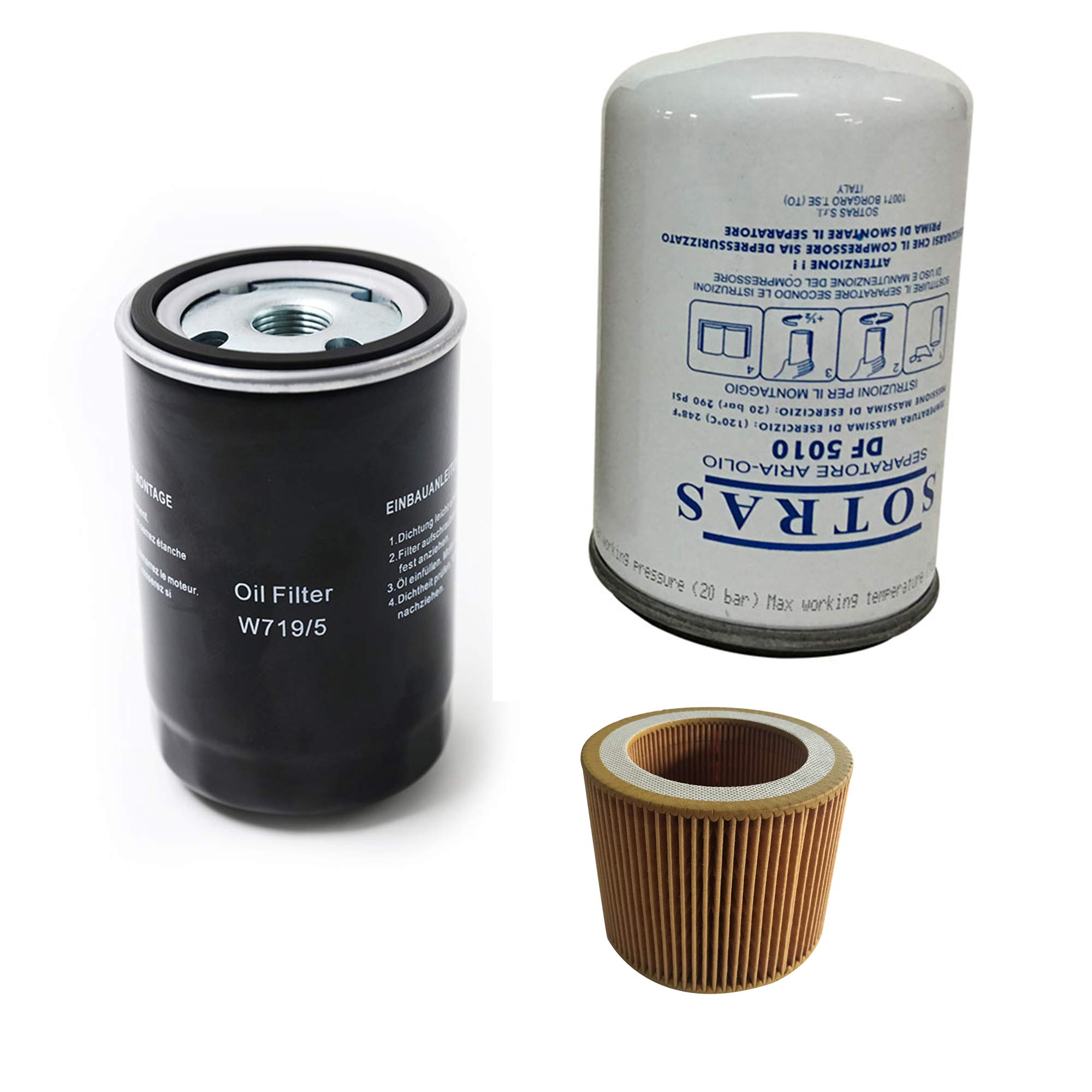 5-10HP Industrial Rotary Screw Air Compressor Pump Replacement Part with Built-in Oil Separator - Maintenance Kit for PACK Series Commercial Compressed Air Systems | Ideal for Factory, Workshop & Industrial Equipment Repair