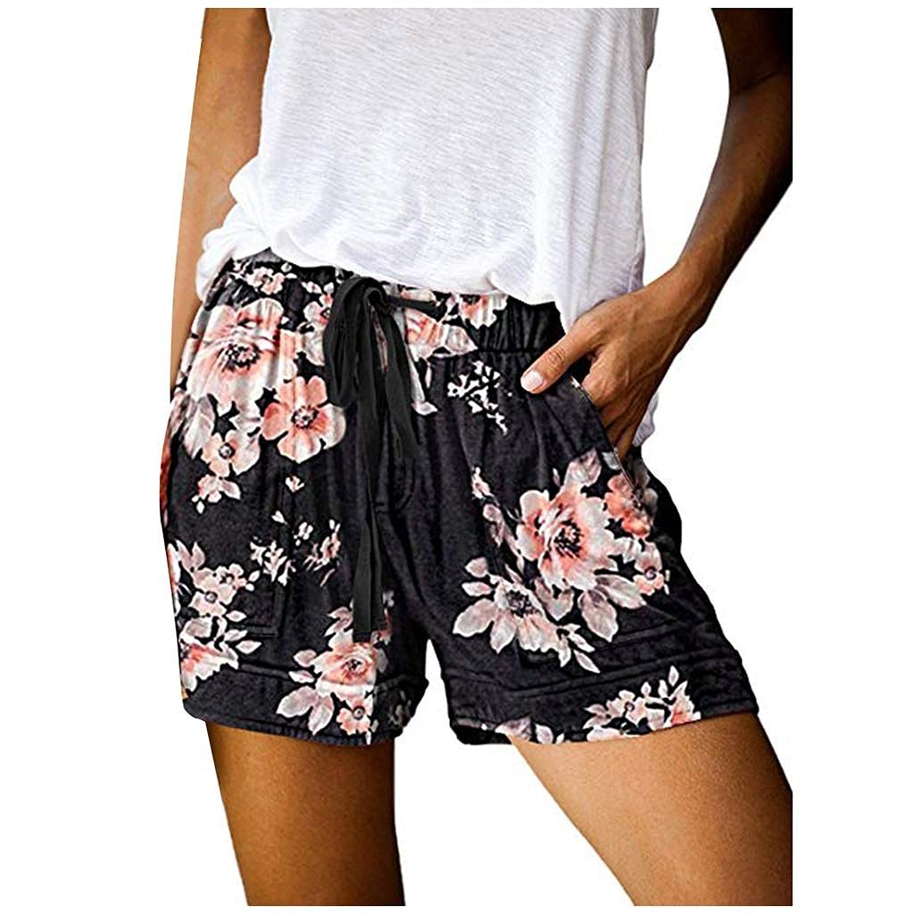 Women's Running Shorts - Comfy Leopard Print, Camouflage & Floral Athletic Shorts | Lightweight Workout & Beach Short Pants for Yoga, Gym & Summer Activities