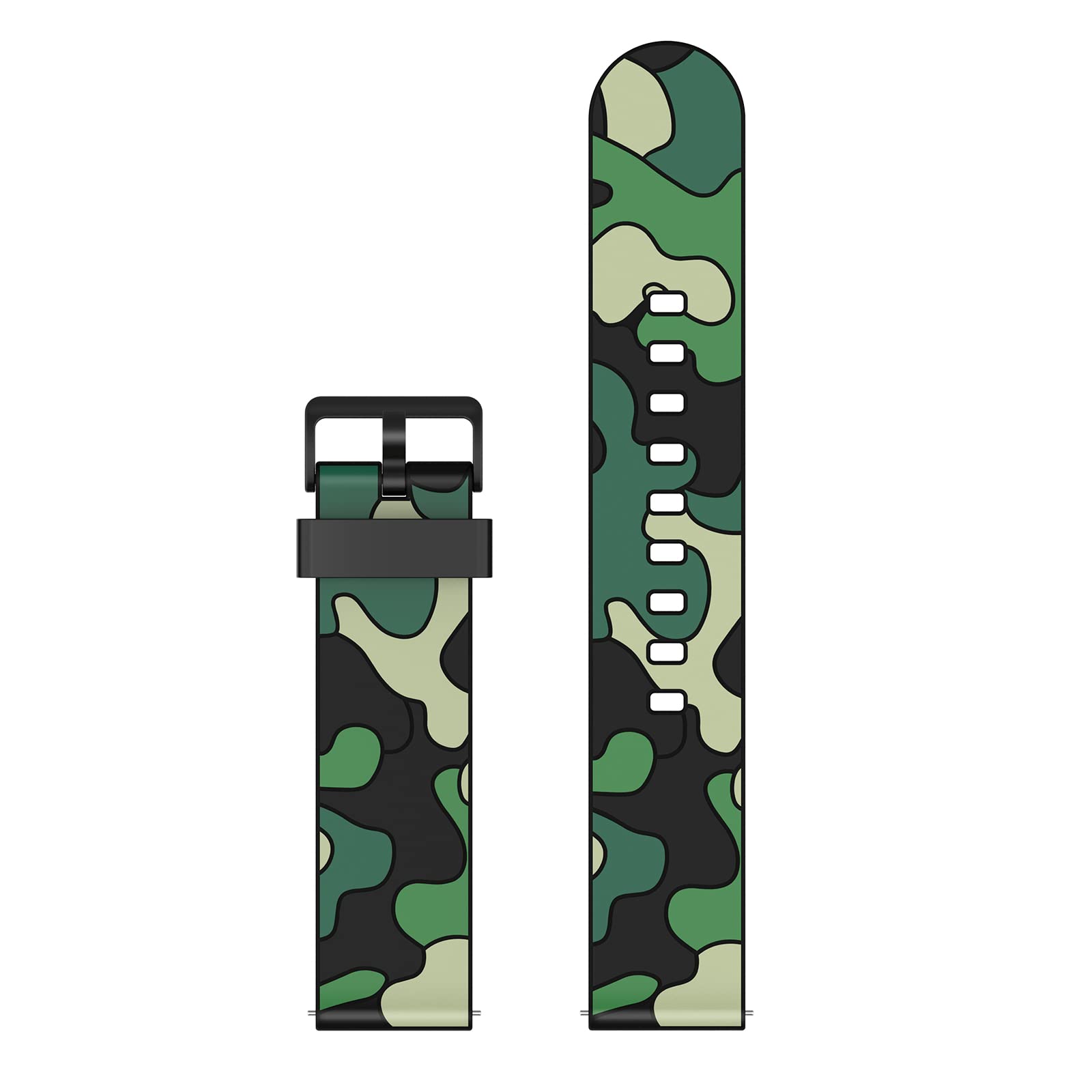 Nemheng 20mm Soft Silicone Smart Watch Bands - Adjustable Replacement Straps for N1 Smart Watch | Perfect for Fitness, Workouts & Everyday Wear