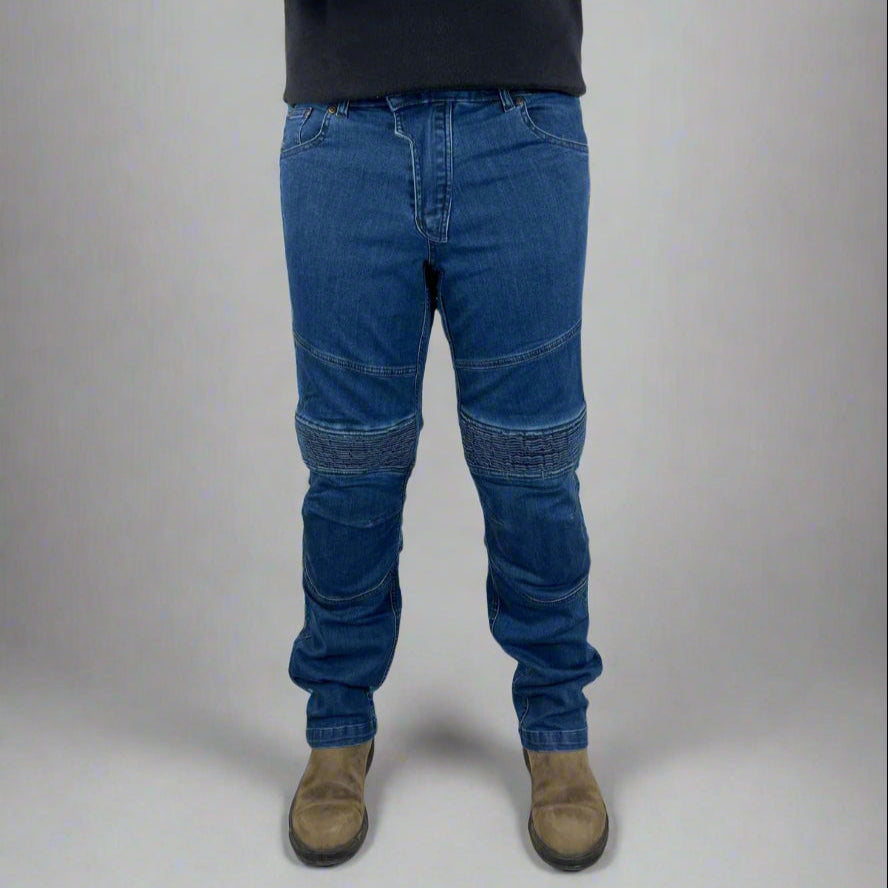 Men's Armored Jeans - Durable Motorcycle Riding Pants with Kevlar Protection - Perfect for Bikers & Outdoor Adventures