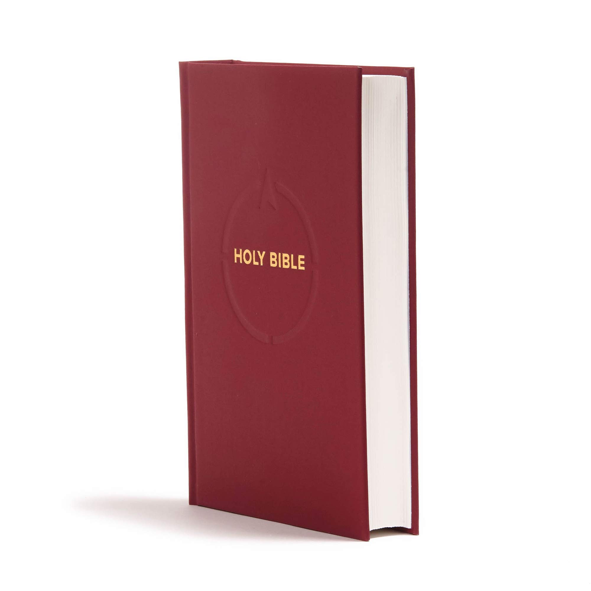 CSB Pew Bible - Garnet Red Hardcover with Red Letter Text, Durable Sewn Binding & Full-Color Maps | Easy-to-Read Serif Font for Church Services, Bible Study & Gift Giving